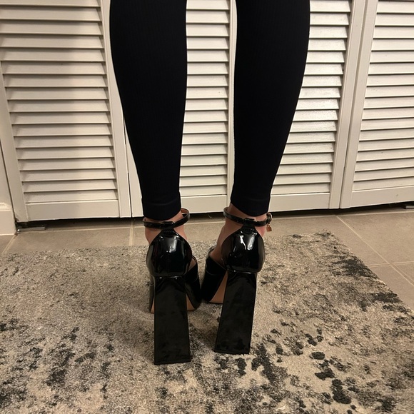 Black Platform Heels - Picture 3 of 5